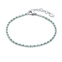 Armband Brand Dame Tennis colorato in Stahl Zircone 14BR048V-M - 14BR048V-M